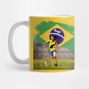 Brazil T-Shirt, Unisex T-Shirt, Women’s World Cup, soccer t-shirts, football t-shirts, women’s football, Brazil national football team Mug